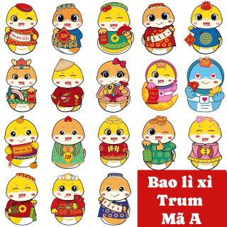Bao lì xì Chipi Trum 2025 Nhâm Thìn 2 chiều cực yêu và hot ( Hàng Giá Tận Xưởng )