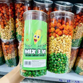Mix 3 Loại (Đậu Hà Lan - Bắp Bơ - Nui Bò) Hủ 400G