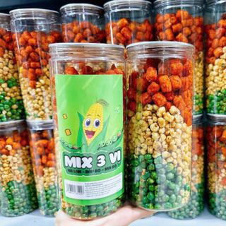Mix 3 Loại (Đậu Hà Lan - Bắp Bơ - Nui Bò) Hủ 400G