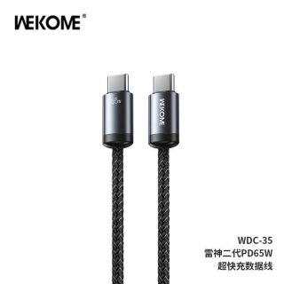 CÁP SẠC WEKOME WDC35- TYPEC TO TYPEC - 65W, DÂY DÙ