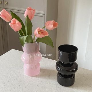 BÌNH CẮM HOA TRỤ KIỂU DÁNG THẮT EO 18CM