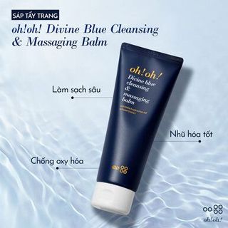 SÁP TẨY TRANG OH!OH! HỖ TRỢ LÀM SẠCH, NGỪA LÃO HÓA DA 150ML DIVINE BLUE CLEANSING & MASSAGING BALM WITH MELIA AZADIRACHTA LEAF & FLOWER EXTRACT