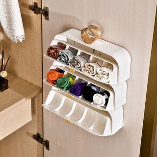 Hộp nhựa đựng quần lót, tất gắn tường hoặc cánh tủ tiện dụng