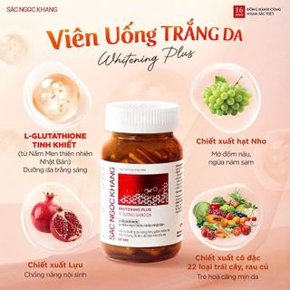 Viên Uống Dưỡng Trắng Vượt Trội Whitening Plus [Hộp 60 viên] TẶNG QUÀ