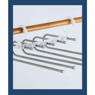 móc treo quần và khăn inox 5 tầng uốn lượn đa năng