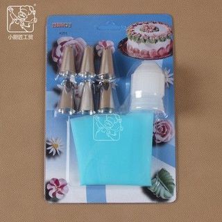 Bộ 6 đui kèm túi bắt kem size nhỏ và chốt đui