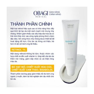 KEM DƯỠNG RETINOL 1.0% TRẺ HÓA DA, NGỪA MỤN OBAGI RETINOL 1.0 CREAM 28G