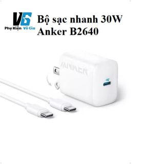 Bộ Cốc Kèm Cáp Sạc Nhanh Anker 312 B2640 30W: Giải Pháp Sạc Hiệu Quả Cho Mọi Thiết Bị