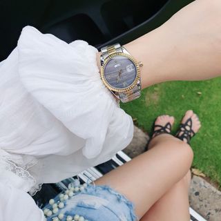 SALE ĐỒNG HỒ NAM NỮ RÔ LE DÂY ĐÚC ĐẶC MẶT CÓ LỊCH THỨ 6