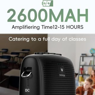 Máy Trợ Giảng WinBridge WB002 Plus - 15W, với 2 Micro Đeo Tai Không Dây