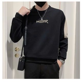 áo Sweater nam màu đen thêu chữ - giá sỉ - giá buôn