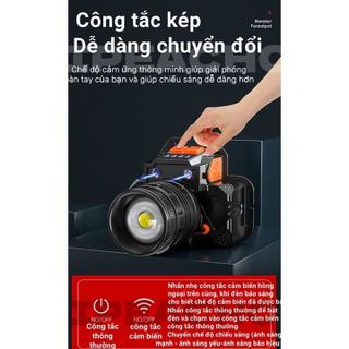 ĐÈN PIN ĐỘI ĐẦU T6 CẢM BIẾN VẪY TAY SIÊU SÁNG KIÊM SẠC DỰ PHÒNG ĐIỆN THOẠI, ZOOM GẦN XA GD185 - LADY'S PASSION