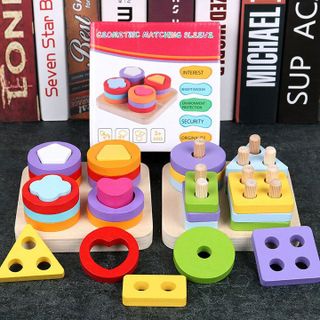 ĐỒ CHƠI TRẺ EM THẢ HÌNH KHỐI 4 CỌC GỖ 56572 - LADY'S PASSION