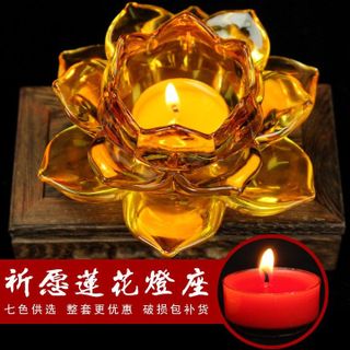 KHAY ĐẾ ĐỰNG NẾN HOA SEN THỦY TINH 55935 - LADY'S PASSION