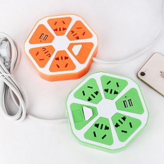 Ổ CẮM ĐIỆN TRÒN HÌNH QUẢ CAM CÓ CỔNG USB SẠC ĐIỆN THOẠI LD037 - LADY'S PASSION