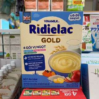 BỘT ĂN DẶM RIDIELAC GOLD CHO BÉ TỪ 6-24 THÁNG HỘP 4 GÓI VỊ NGỌT L028 - LADY'S PASSION