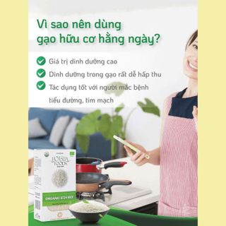 GẠO TRẮNG HỮU CƠ HOA SỮA ST25 TÚI 1KG DẺO, MỀM, THƠM GIÀU DINH DƯỠNG GẠO ĂN DẶM CHO BÉ & DÙNG CHO GIA ĐÌNH L015 - LADY'S PASSION