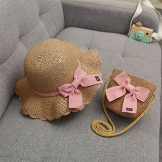 SET MŨ RƠM KÈM TÚI THỜI TRANG CHO BÉ GÁI 56949 - LADY'S PASSION