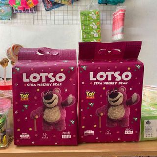 BỊCH KHĂN GIẤY KHÔ GẤU DÂU LOTSO 200 TỜ DẠNG RÚT MỀM MẠI SỬ DỤNG ĐA NĂNG TIỆN LỢI L024 - LADY'S PASSION