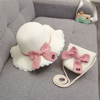 SET MŨ RƠM KÈM TÚI THỜI TRANG CHO BÉ GÁI 56949 - LADY'S PASSION