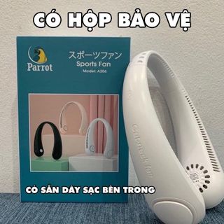 QUẠT ĐEO CỔ PARROT USB MINI TÍCH ĐIỆN KHÔNG CÁNH TIỆN LỢI, THỜI TRANG, DÁNG THỂ THAO GD032 - LADY'S PASSION