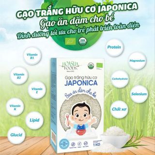 GẠO TRẮNG HỮU CƠ JAPONICA HOA SỮA, GẠO ĂN DẶM CHO BÉ TÚI 1KG L014 - LADY'S PASSION
