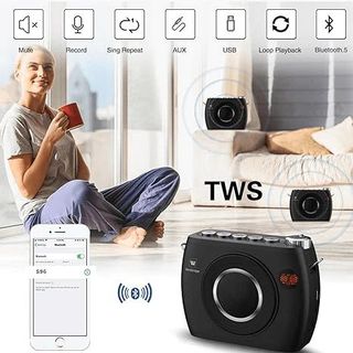 Máy Trợ Giảng Không Dây WinBridge S96 - 25W, với 2 Micrô & Tai Nghe Bluetooth