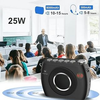 Máy Trợ Giảng Không Dây WinBridge S96 - 25W, với 2 Micrô & Tai Nghe Bluetooth