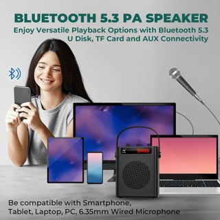 Máy Trợ Giảng Không Dây WinBridge S93 - 30W, với Tai Nghe Bluetooth