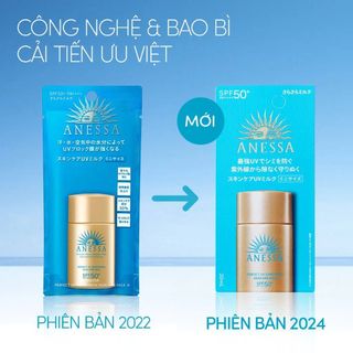 SỮA CHỐNG NẮNG DƯỠNG DA KIỀM DẦU ANESSA PERFECT UV SUNSCREEN SKINCARE MILK N SPF50+ PA++++ 20ML - MẪU MỚI 2024 (HỘP GIẤY)