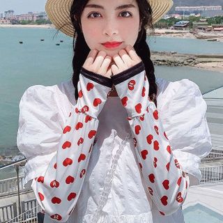 GĂNG TAY CHỐNG NẮNG BẰNG LỤA LẠNH CHỐNG TIA CỰC TÍM PHONG CÁCH HÀN LD023 - LADY'S PASSION