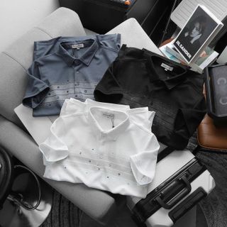ÁO THUN CỔ BẺ PACK G THUN COTTON DỆT MẮT TỔ ONG, CHẤT MÁT, CO GIÃN 4 CHIỀU P250 - LADY'S PASSION