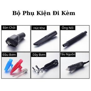 MÁY HÚT BỤI KIÊM BƠM LỐP CHUYÊN DỤNG Ô TÔ 4 IN 1 ĐỒNG HỒ CƠ GD017 - LADY'S PASSION