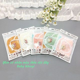 SET 3 YẾM VẢI NHĂN WOOJI VUÔNG BUỘC DÂY CHO BÉ 55410 - LADY'S PASSION