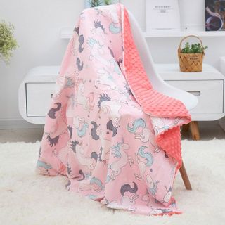 CHĂN THU ĐÔNG LÓT NHUNG CAO CẤP CHO BÉ WOOJI 55444 - LADY'S PASSION
