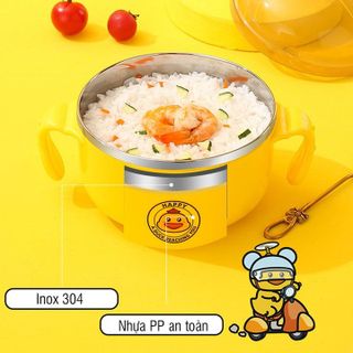 BÁT ĂN DẶM INOX CÓ TAY CẦM HAPPY DUCK 450ML 55475 - LADY'S PASSION