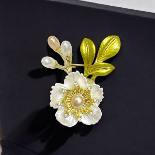Ghim Trâm Cài áo hoa trà thời trang cao cấp dành cho nữ (5.5cm)