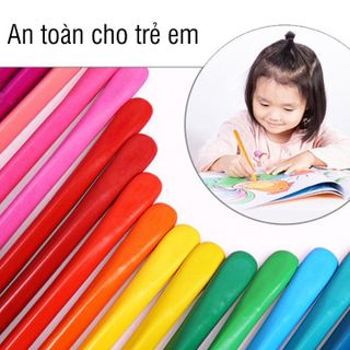 HỘP 36 BÚT MÀU SÁP HỮU CƠ CAO CẤP CHO BÉ TẶNG KÈM 10 QUYỂN TẬP TÔ 55718 - LADY'S PASSION