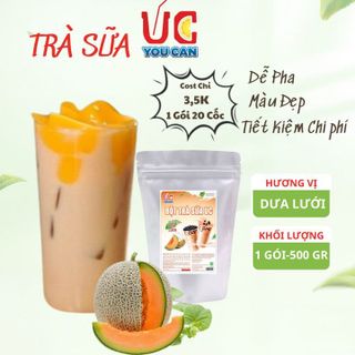 TRÀ SỮA DƯA LƯỚI, TRÀ SỮA ĐẬM VỊ, THƠM NGON, NƯỚC UỐNG GIẢI KHÁT DỄ PHA TÚI 500GR TSDL - LADY'S PASSION