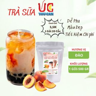 TRÀ SỮA ĐÀO, TRÀ SỮA ĐẬM VỊ, THƠM NGON, NƯỚC UỐNG GIẢI KHÁT DỄ PHA TÚI 500GR TSD - LADY'S PASSION