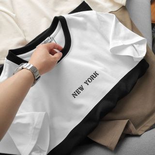 ÁO THUN CỔ TRÒN NEWYORK PHỐI CHẤT COTTON MỀM MỊN THOÁNG MÁT P221 - LADY'S PASSION