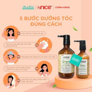 BỘ GỘI XẢ TINH DẦU GỪNG THIÊN NHIÊN HINICE GINGER HỖ TRỢ PHỤC HỒI TÓC KHÔ XƠ, SẠCH GÀU L089 - LADY'S PASSION