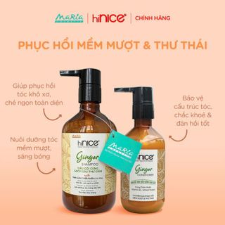 BỘ GỘI XẢ TINH DẦU GỪNG THIÊN NHIÊN HINICE GINGER HỖ TRỢ PHỤC HỒI TÓC KHÔ XƠ, SẠCH GÀU L089 - LADY'S PASSION