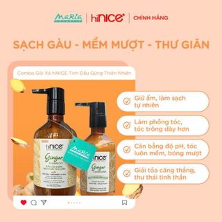 BỘ GỘI XẢ TINH DẦU GỪNG THIÊN NHIÊN HINICE GINGER HỖ TRỢ PHỤC HỒI TÓC KHÔ XƠ, SẠCH GÀU L089 - LADY'S PASSION