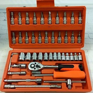 BỘ DỤNG CỤ MỞ BU LÔNG ỐC VÍT, SỬA CHỮA Ô TÔ XE MÁY, ĐA NĂNG 46 CHI TIẾT GD126 - LADY'S PASSION