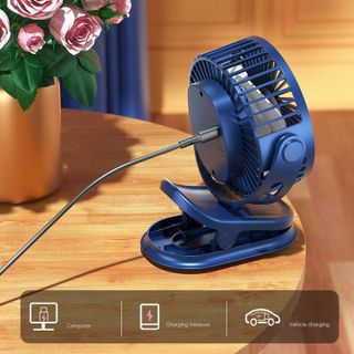 QUẠT MINI KẸP BÀN XOAY 360 ĐỘ 4000AH 56271 - LADY'S PASSION