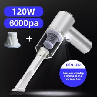 MÁY HÚT BỤI OTO CẦM TAY KHÔNG DÂY MINI CÔNG SUẤT 120W HÚT CỰC MẠNH 9000PA DUNG LƯỢNG PIN 2000 SẠC CÁP USB GD080 - LADY'S PASSION