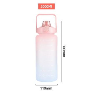 BÌNH NƯỚC 2 LÍT SIÊU DỄ THƯƠNG CÓ VẠCH BÁO GIỜ UỐNG NƯỚC (GIAO MÀU NGẪU NHIÊN) GD101 - LADY'S PASSION