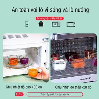 HỘP TRỮ THỨC ĂN DẶM THỦY TINH CHIA VẠCH 120ML 56048 - LADY'S PASSION