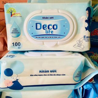 KHĂN ƯỚT DECO LIFE KHÔNG MÙI SỬ DỤNG ĐƯỢC CHO DA NHẠY CẢM HỘP 100 TỜ L080 - LADY'S PASSION